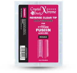 Crystalnails Crystal Nails Xtreme Half Square Reverse Tip Crystal Nails Xtreme Fusion AcrylGel-hez - 120 db