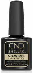 CND Shellac - No-Wipe+ Top Coat fixálásmentes fedőlakk 7, 3ml TF