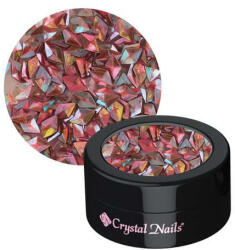 Crystalnails Crystal Nails 3D rombusz díszítő flitter - Peach