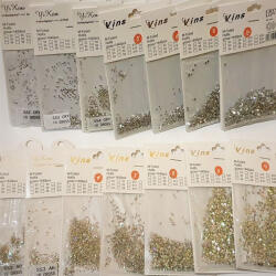 Strassz Körömkő Strassz 1440db ss5 crystal AB