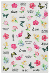 Crystalnails Crystal Nails Vizes Körömmatrica - Tropic Elements