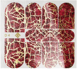 Crystalnails Crystal Nails Decoupage matrica - D4