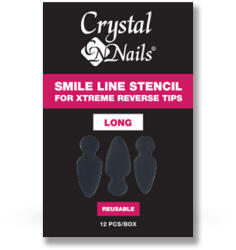 Crystalnails Crystal Nails Mosolyvonal sablon Crystal Nails Xtreme Reverse Tiphez - hosszú