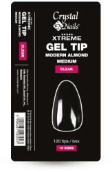 Crystalnails Crystal Nails Gel Tip Box - közepes modern mandula