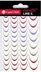 Crystalnails Crystal Nails Vizes Mosolyvonal matrica - French Line II