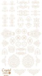 Crystalnails Crystal Nails Színező alap matrica - Rococo Arany