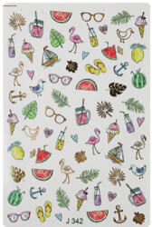 Crystalnails Crystal Nails Vizes Körömmatrica - Beach Essentials