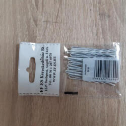 EF-ES fehér hullámcsat gömbös 5cm 20 db