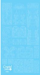 Crystalnails Crystal Nails Színező alap matrica - Vines Fehér