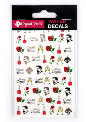 Crystalnails Crystal Nails Jákob Zoli inspirálta köröm matrica - ezüst