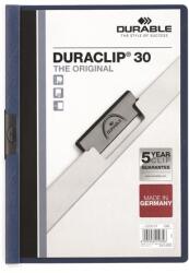 DURABLE Gyorsfűző, klipes, A4, DURABLE DURACLIP® 30 , sötétkék (DB220007)