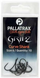 Pallatrax Gripz Curve Shank 6 Füles, Szakáll Nélküli Bojlis Horog 10db (PXPS1256)