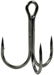 Gamakatsu Preda 18 Treble Hooks Black Háromágú Füles, Szakállas Horog #2 (149381-200)
