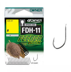 Owner Hooks FDH-11 12 Lapkás, Szakállas Feeder Horog 17db (56936-012)