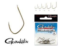 Gamakatsu LS-2210B/012 N/L Bronz 12 17db/csomag Lapkás Szakállas Feeder horog (147998-012)