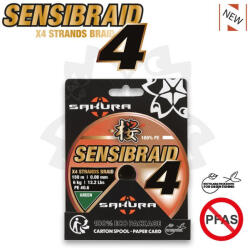 Sakura Braided Line Sensibraid 4 Green 0, 14mm 150m Fonott Főzsinór (SAPFN00010-14-GRE)