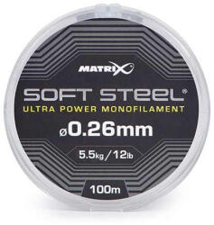 Matrix Soft Steel Ultra Power Monofilament 0, 26mm 100m Monofil Főzsinór (GML049)