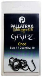 Pallatrax Gripz Chod Hooks 8 Füles, Szakáll Nélküli Bojlis Horog 10db (PXPS1277)