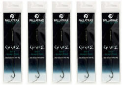 Pallatrax Gripz Straight Point Hair Rigs 6 15lb Fluoro Előkötött Horog (PXPS1269)