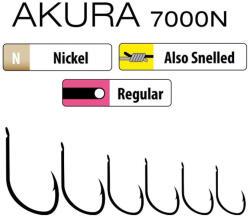 Trabucco Akura 7000 04 Lapkás, Szakállas Horog 15db (025-05-040)