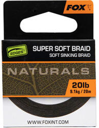 FOX Edges Naturals Super Soft Braid Fonott Előkezsinór 20lb 20m (CAC826)