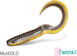 Delphin TwistaX Eeltail UVs - MudGold 6cm Plasztik Csali 5db (101004034)