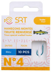 Srt Hamecon Monte Special Trout Reversed Blue 0, 18mm 70cm Monofil 8 Előkötött Horog 10db (SETAN0076-0008-18)