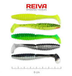Reiva Zander Power Shad 8cm 3, 18gr 5db/cs (5szín) Plasztik csali (9901-898)