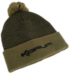 Korum Thermal Beanie Hat Fekete-Oliva Téli Sapka (K0350123)
