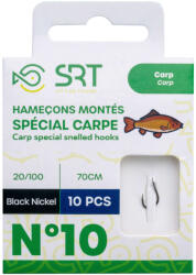 Sert Hook To Nylon Special Carpe 10 Lapkás, Szakállas Előkötött Horog 10db (SEMAN0075-0010-20)