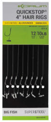 Korum Big Fish Hair Rigs W Quickstops Size 10 Füles Szakállas Monofil Előkötött Horog 8db (K0310049)