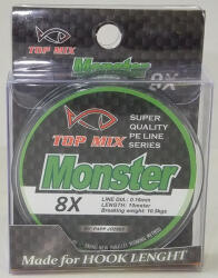 TOP MIX X8 Monster 0, 16mm 10m Fonott Előkezsinór (TM744)
