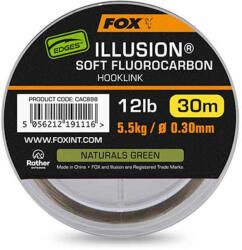 FOX Illusion Soft Naturals Green Fluorocarbon Előkezsinór 0, 30mm 30m (CAC898)