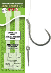 Haldorádó SpéciMethod Rig5 Mono 12 Füles Szakáll nélküli Monofil előkötött horog (HD24818)