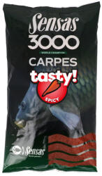 SENSAS 3000 Carp Tasty Spicy Etetőanyag 1kg (40761)