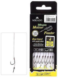 Mikado Method Feeder Xtra Strong Csalitüskés 6 Füles, Szakállas Előkötött Horog 8db (HMFB2805I-6DB)