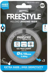 Spro Freestyle Reload Jig Rig 0.35mm előkötött horog (4590-5)