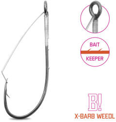 Delphin B! X-Barb Weedl 3/0 Bokorugró Cheburashka Horog 8db (101005329)