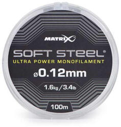 Matrix Soft Steel Ultra Power Monofilament 0, 12mm 100m Monofil Főzsinór (GML043)