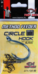 TOPMIX Method Feeder Circle 8 Füles, Szakáll Nélküli Pontyozó Horog 10db (TM829)