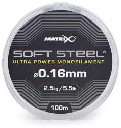 Matrix Soft Steel Ultra Power Monofilament 0, 16mm 100m Monofil Főzsinór (GML045)