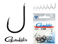 Gamakatsu LS-3310F/006 Fekete 6 25db/csomag Lapkás Szakállas Pontyozó horog (146575-006)