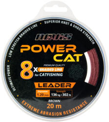 Nevis Powercat Braid Leader X8 20m 1.20mm Fonott előkezsinór-Barna (3230-120)