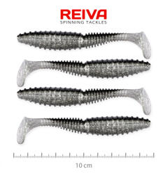 Reiva Zander Power Shad 10cm 7, 05gr 4db/cs (Ezüst Flitter) Plasztik csali (9901-145)