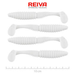 Reiva Zander Power Shad 10cm 7, 05gr 4db/cs (Fehér) Plasztik csali (9901-101)