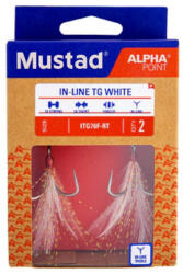 Mustad In-Line Triple Grip Red Tinsel 4 Hármas Horog 2db (M4335004)
