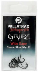 Pallatrax Gripz Wide Gape 6 Füles, Szakáll Nélküli Horog 10db (PXPS1121)