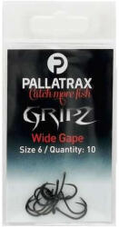 Pallatrax Gripz Wide Gape 10 Füles, Szakáll Nélküli Horog 10db (PXPS1123)