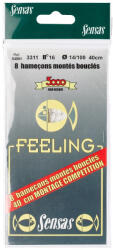 SENSAS Feeling 3311 Nickel 40cm 0, 16mm 14 Monofil Előkötött Horog 8db (54992)