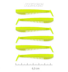 Nevis Impulse Shad 6, 3cm 1, 77gr 6db/cs Fluo Zöld Plasztik csali (9721-644)